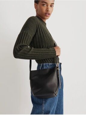 Madewell The Essential Mini Bucket Tote - Black